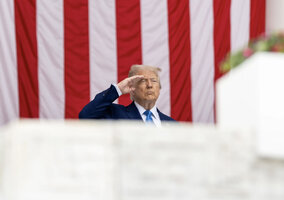 President Trump Attends Memorial Day Service at Arlington National Cemetery