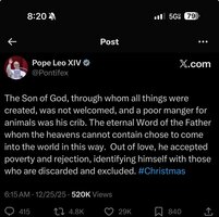 Pope Leo XIV's First Christmas Message Calls for Peace, Responsibility, and Compassion