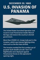U.S. Invasion of Panama Marked First Combat Use of Stealth Aircraft